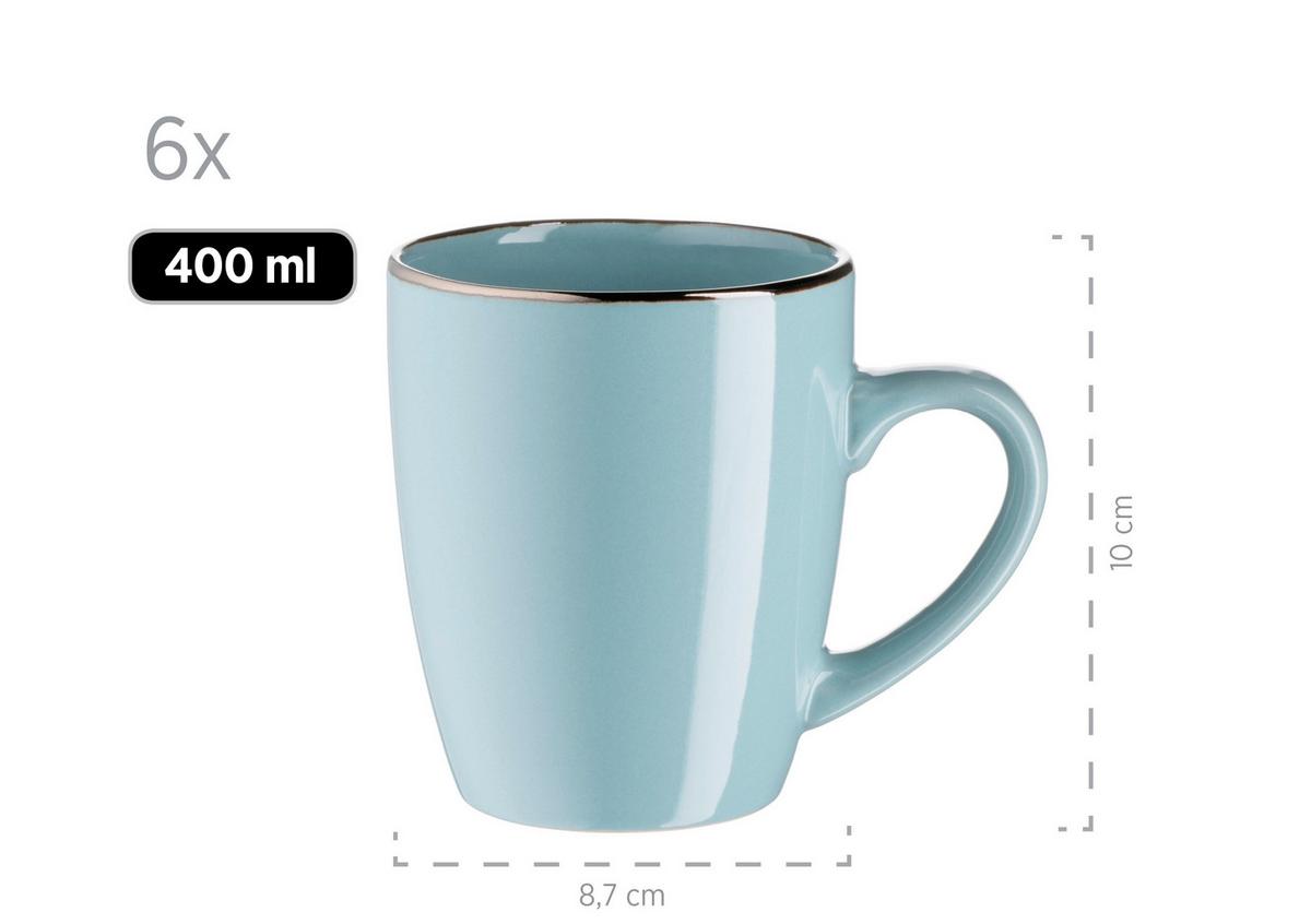 KOMBISERVICE 931626 POSTSICHER BLAU - Blau, Basics, Keramik (43/32,5/32cm) - Mäser
