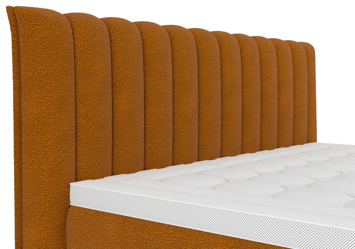 Boxspringbett Lina Rostfarben ca. 180x200cm - Rostfarben, KONVENTIONELL, Holz/Holzwerkstoff (180/200cm) - Premium Living