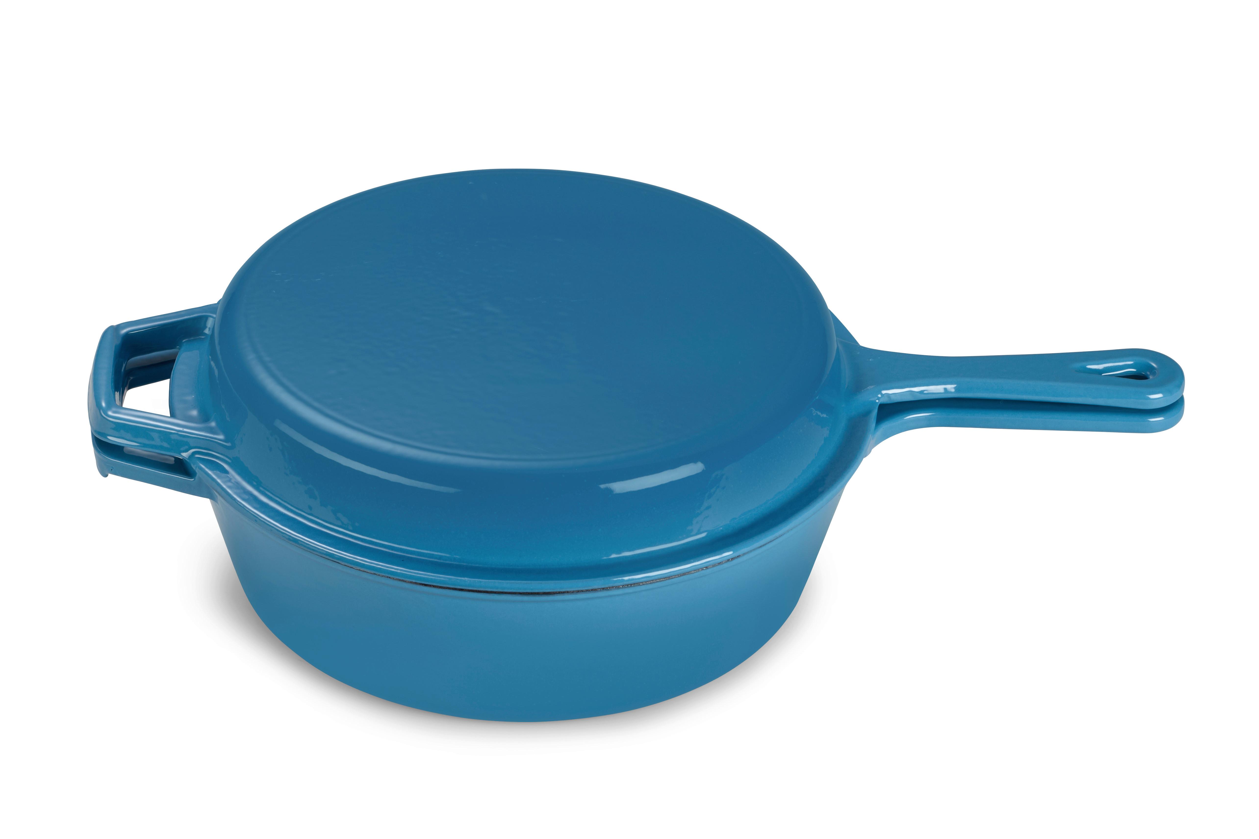 Set Posod Grill, Modra - modra, Basics, kovina (26,5cm) - Echtwerk