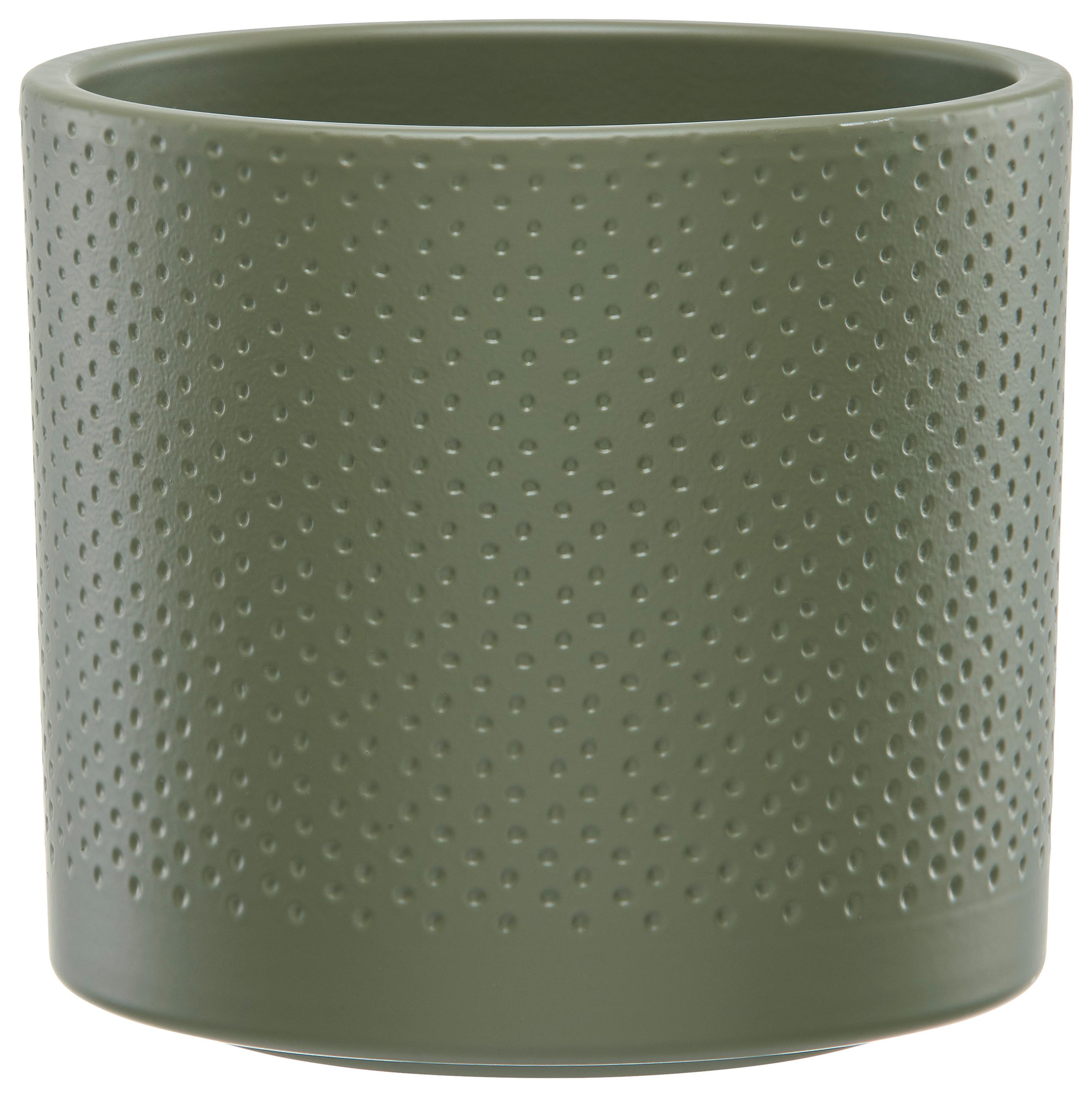 Pflanzentopf Era in diversen Farben - Taupe/Weiss, Basics, Keramik (13,5/12,5cm)