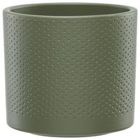 Okrasni Lonček Era - rjavosiva/bela, Basics, keramika (13,5/12,5cm)