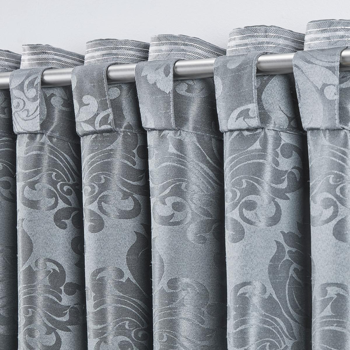 Fertigvorhang Charles Grau ca. 140x245cm - Grau, LIFESTYLE, Textil (140/245cm) - Modern Living