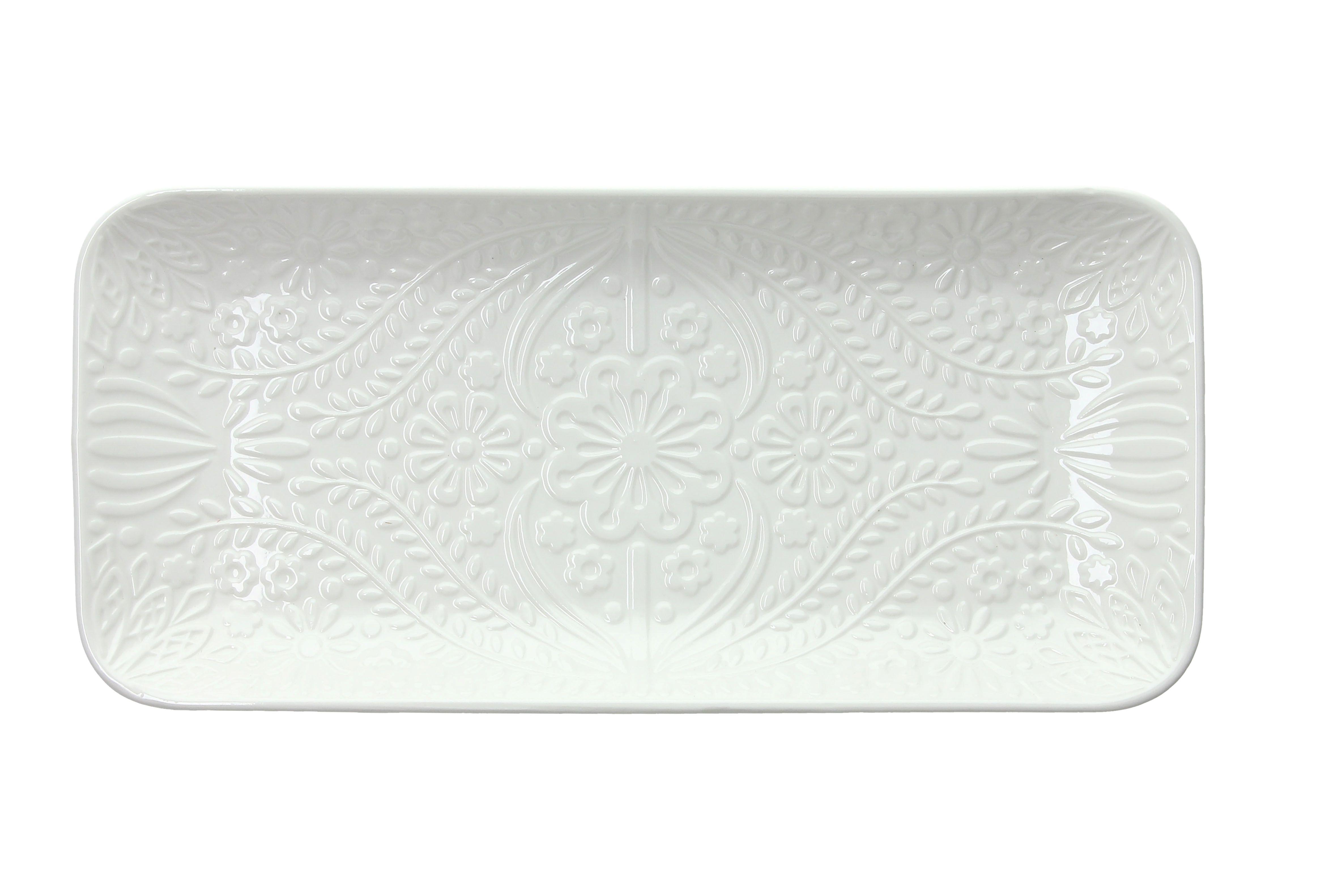 Poslužavnik Za Serviranje Copenaghen - bijela, Basics, keramika (30,5/14cm) - Tognana