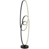 LED-GOLVLAMPA ITI - opal/svart, Modern, metall/plast (30/25/120cm) - Mömax
