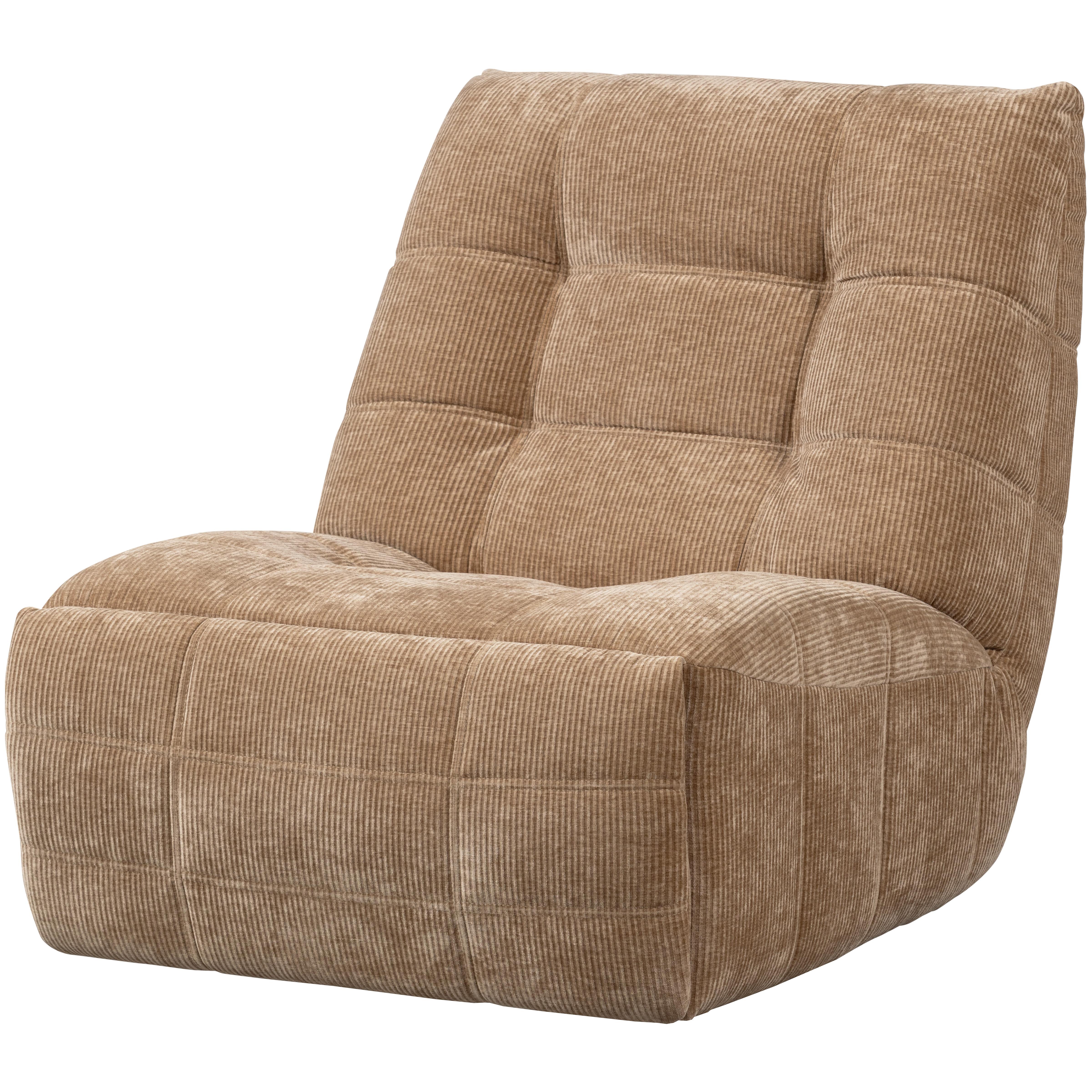 RELAXSESSEL Hein Hellbraun B: 98cm - Hellbraun, Design, Textil (98/94/83cm) - Livetastic