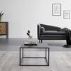 TABLE BASSE KUBO -TOP- -BASED- - noir, MODERN, matériau en bois/métal (60/60/38cm) - Based