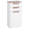 Unterschrank in Weiss/ Eichefarbe 'Siena' - Weiß/Sonoma Eiche, MODERN, Holzwerkstoff (40/79/27cm) - Held