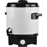 Einkochautomat Heis Schwarz/Weiß ca. 27l - Schwarz/Weiß, KONVENTIONELL, Kunststoff/Metall (46/42/48,5cm)