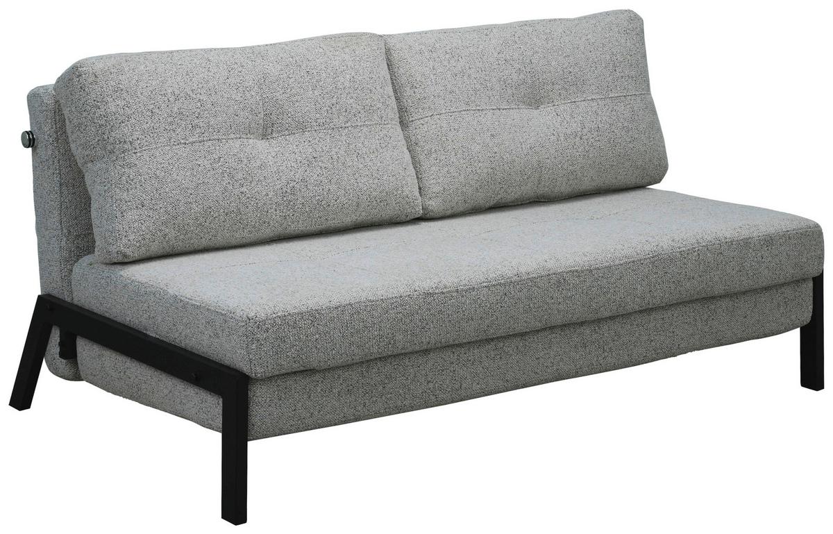 Canapea cu 2 locuri CORTINA - grej/negru, Modern, metal/textil (151/70/97cm) - Mömax