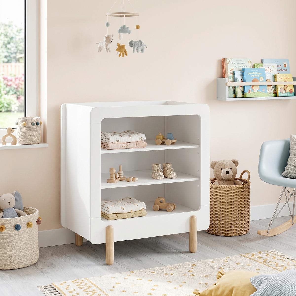 Wickelkommode Simple ca. 88x95,3x54,4 cm Weiß - MODERN, Holzwerkstoff (88/95,3/54,4cm) - Vipack