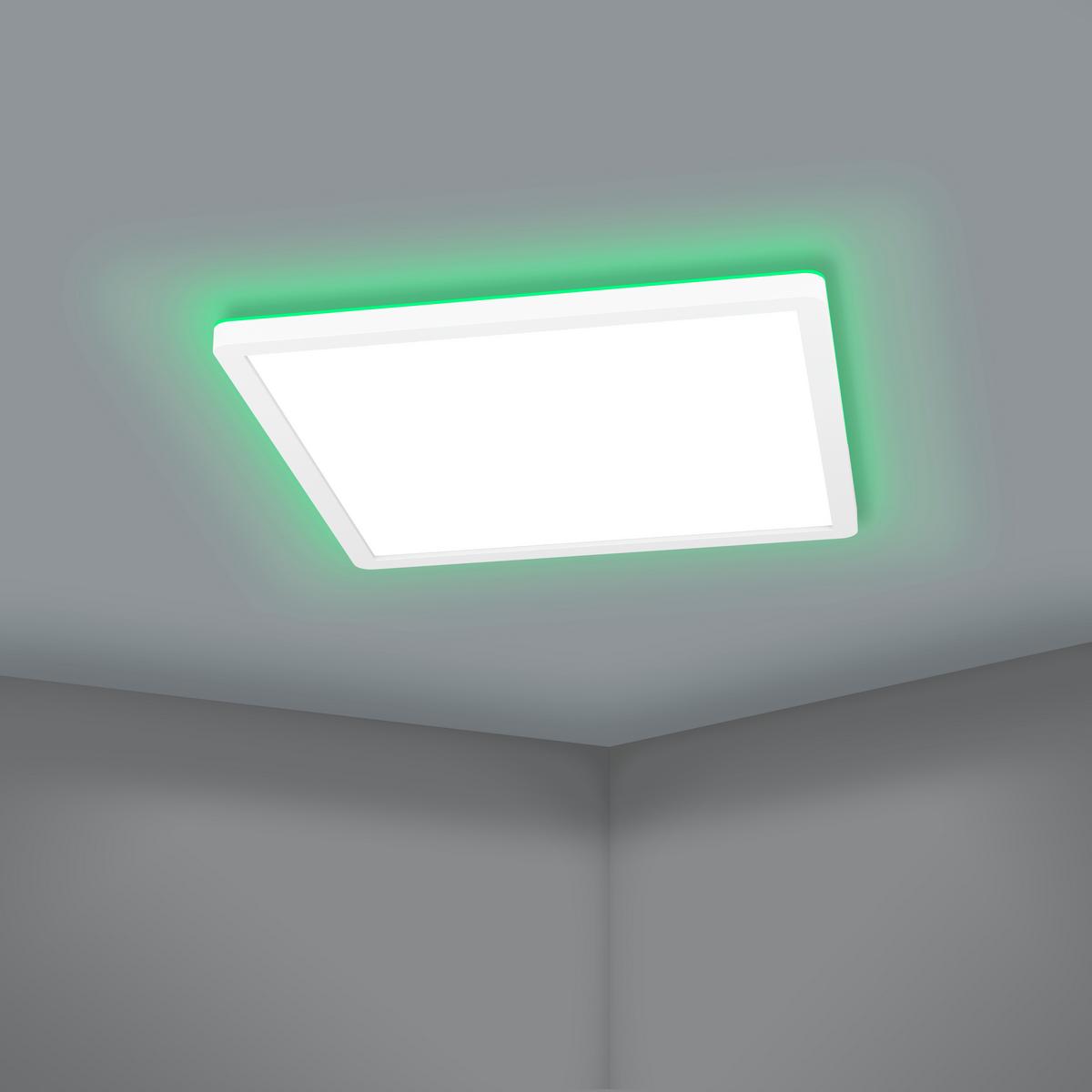 LAMPA SUFITOWA LED 900089* ROVITO-Z - biały, Design, tworzywo sztuczne (42/42/2,5cm) - Eglo