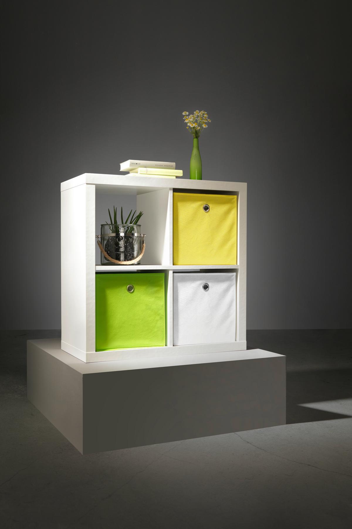 REGAŁ DZIAŁOWY STYLE - biały, Design, materiał drewnopochodny (77/77/38cm) - Carryhome