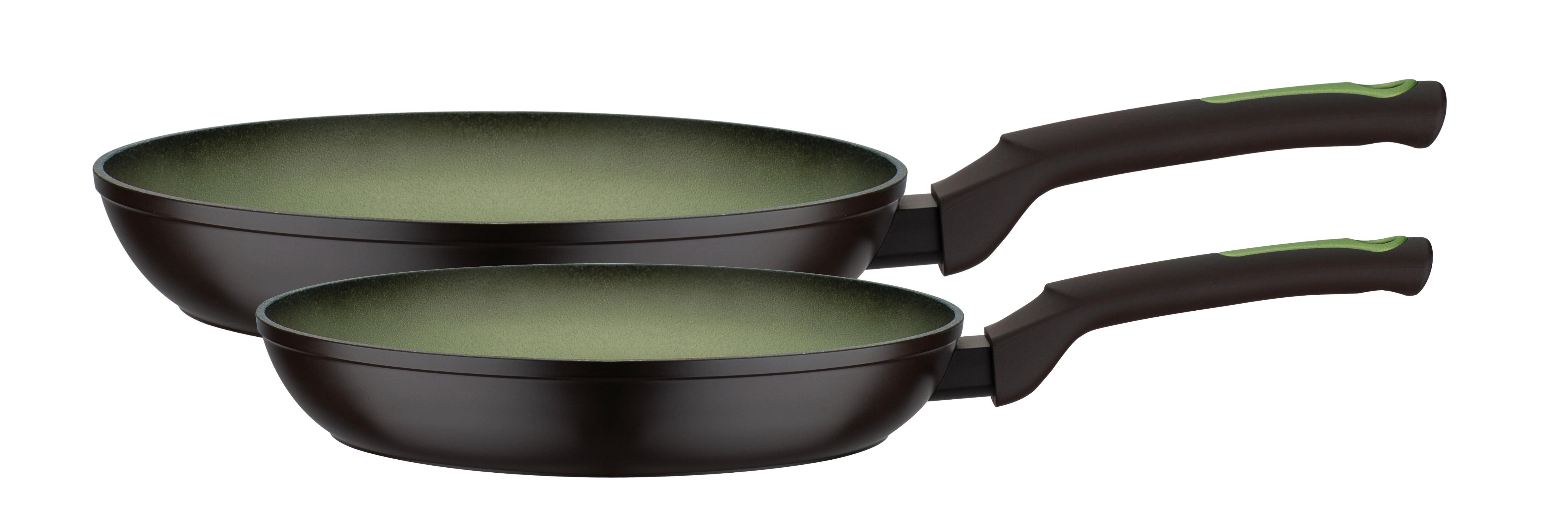 Set Ponev Avocado, 2-Delni - črna/svetlo zelena, Basics, kovina (24+28cm) - GSW