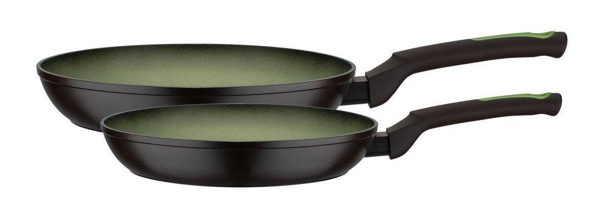 Set Ponev Avocado, 2-Delni - črna/svetlo zelena, Basics, kovina (24+28cm) - GSW