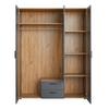GARDEROB CADIX -EXKLUSIV- - svart/antracit, Klassisk, trämaterial/plast (150/200/55cm) - Mömax