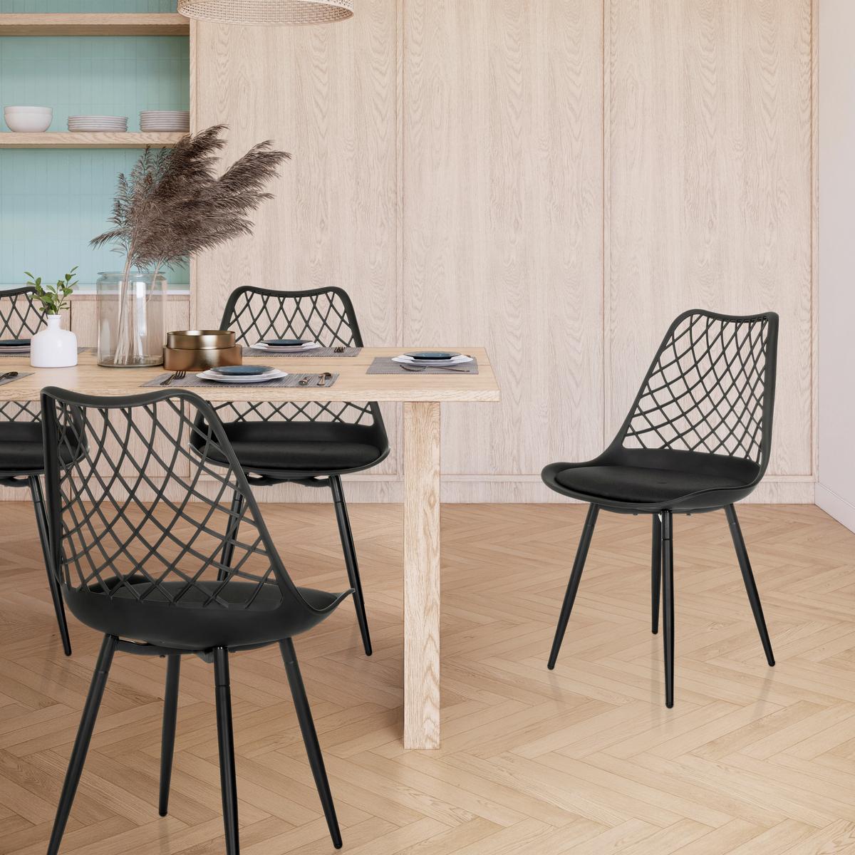 Vrtni Stol Begio S, Črna - črna, Moderno, kovina/umetna masa (48/83/57cm) - MID.YOU