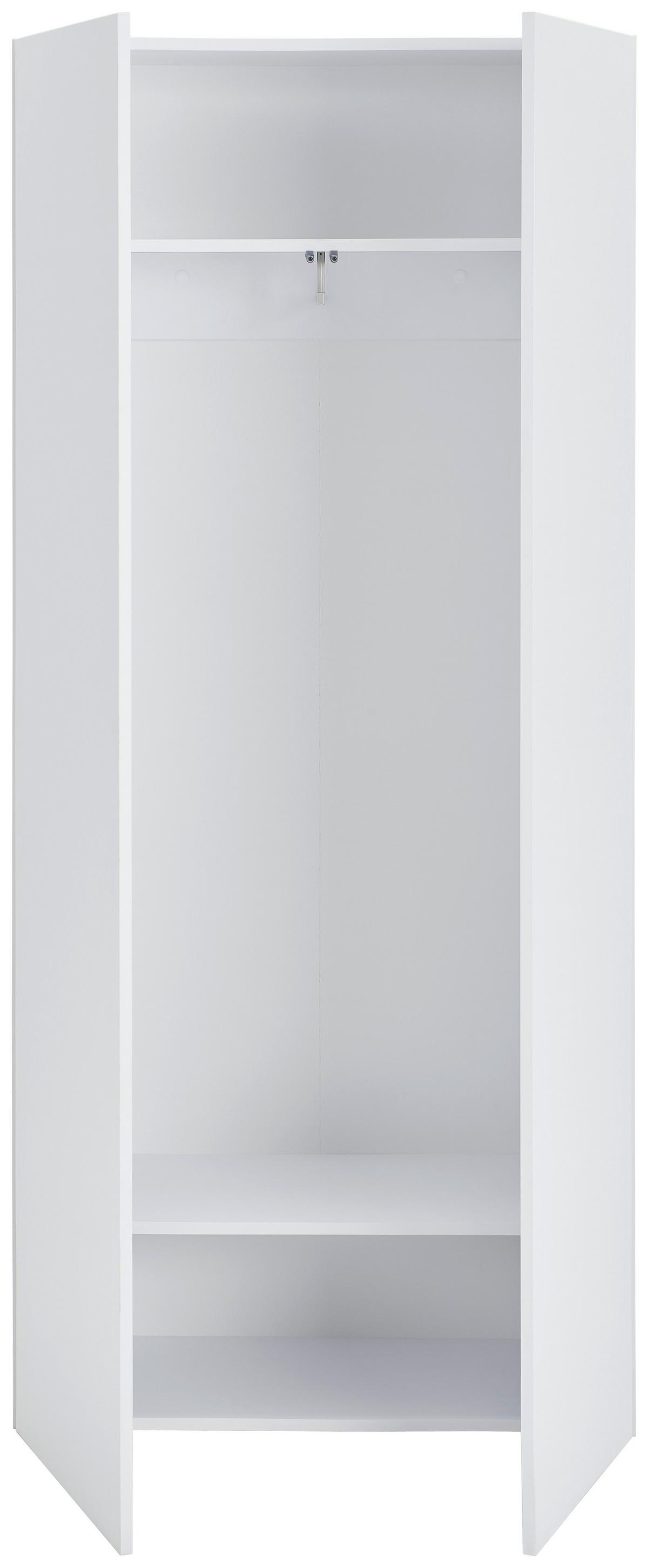 SZAFA DO PRZEDPOKOJU NEWNIQ - biały, Design, materiał drewnopochodny (80/180/34cm) - Hom`in