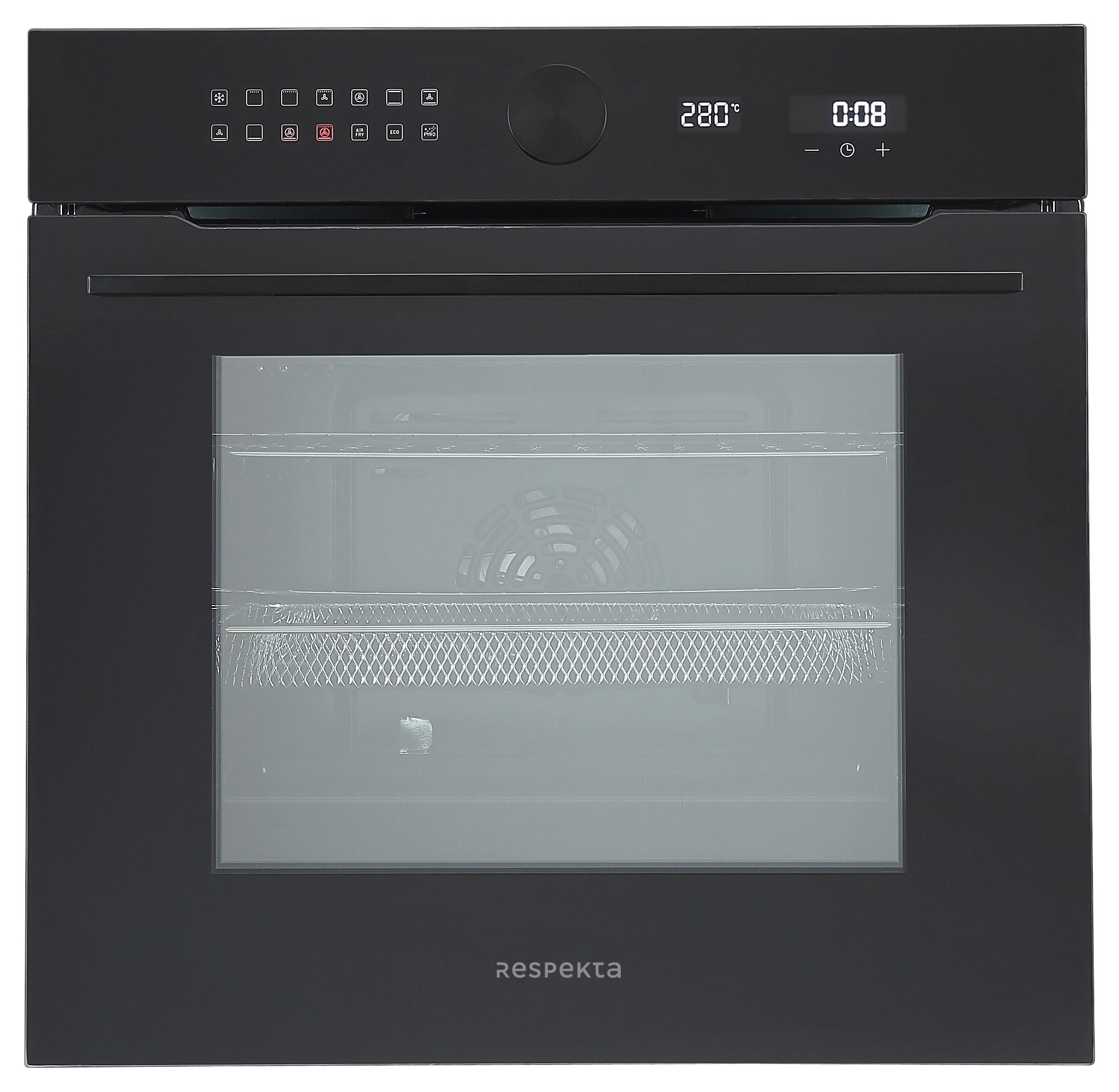 Backofenset Adrian Induktion autark 3.250 Watt Schwarz - Schwarz, Basics, Glas/Metall (59,5/59,5/57,5cm) - Respekta