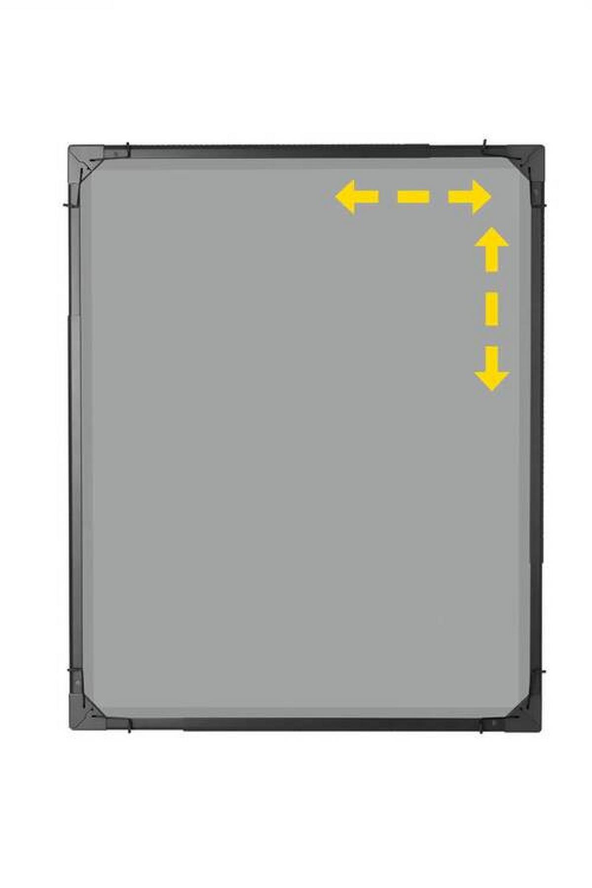 Insektenschutzgitter Teleskop Anthrazit ca. 140x120cm - Anthrazit, Kunststoff/Textil (140/120cm) - Mömax