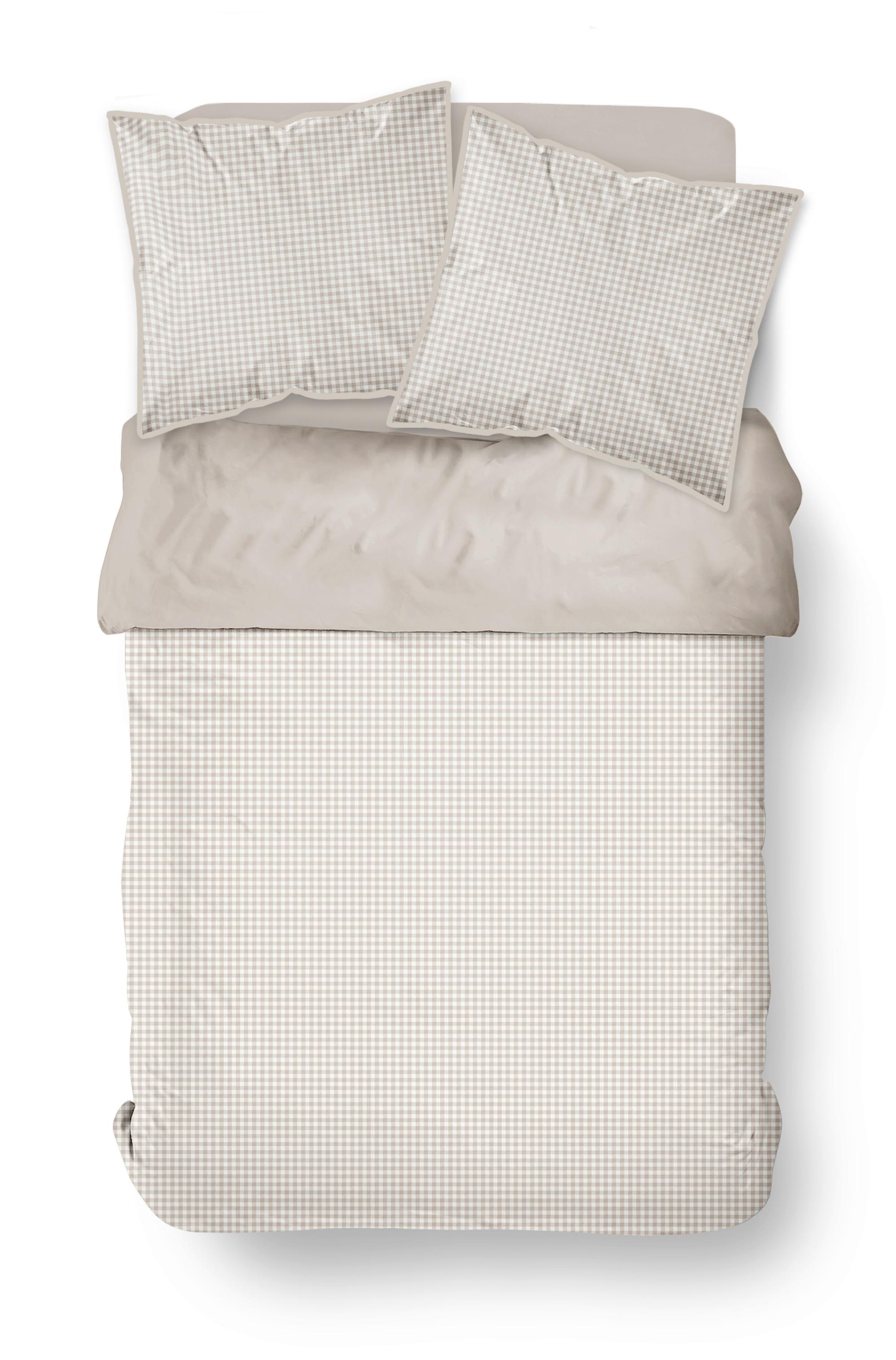 Posteljina Vichy Xxl 200x200cm/2x60x80cm - bijela, tekstil (200/200cm)