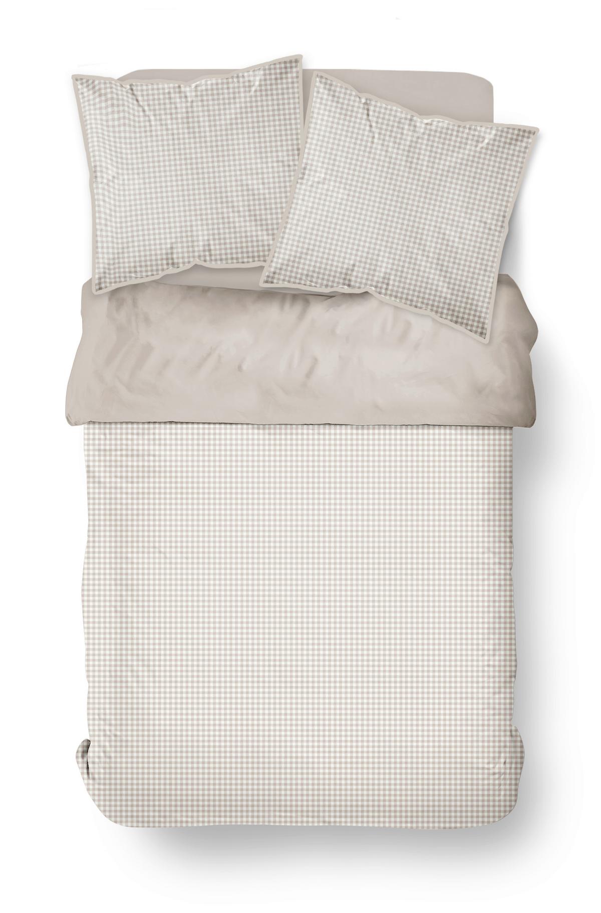 Posteljina Vichy Xxl 200x200cm/2x60x80cm - bijela, tekstil (200/200cm)