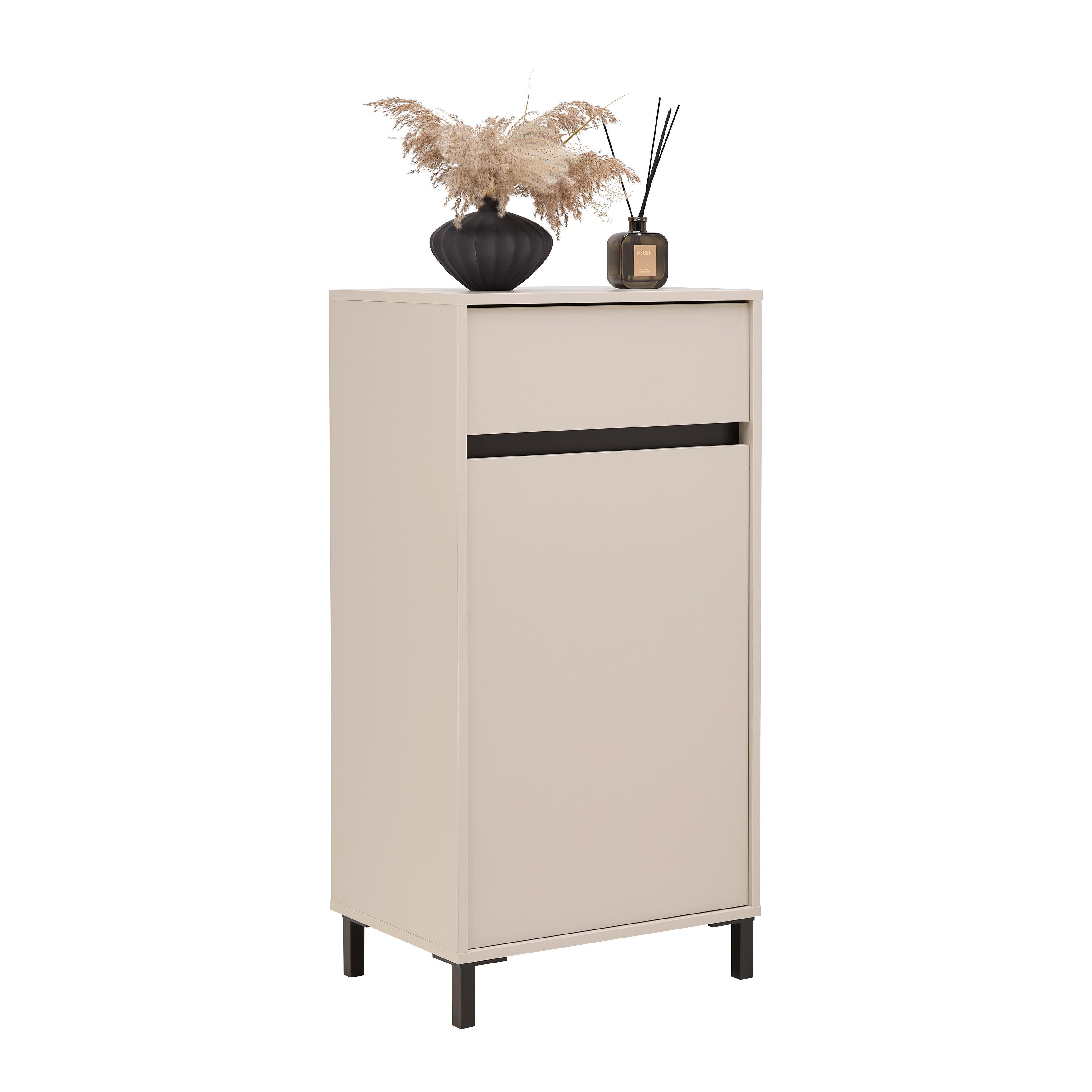 Schuhschrank Arran Kaschmirfarben - Kaschmir, Modern, Holzwerkstoff (55/110/40cm) - Mömax