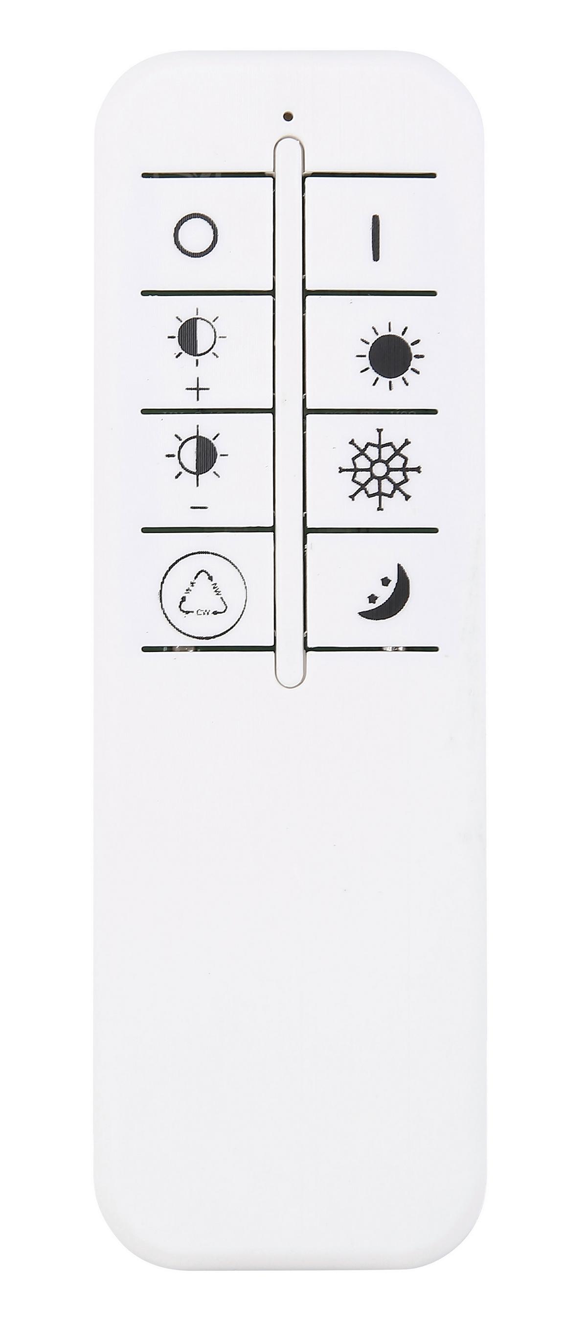 LED-Deckenleuchte Jocelyn in Opal/Weiß max. 40 Watt - Opal/Weiß, Kunststoff/Metall (42/6,7cm)