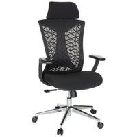 Pisarniški Stol Faleo B, Črna - srebrne barve/črna, Basics, kovina/umetna masa (67/115/69cm) - MID.YOU