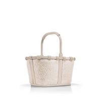 KOSZYK NA ZAKUPY CARRYBAG XS TEDDY SAND - beżowobrązowy, Basics, tkanina (33,5/18/19,5cm) - Reisenthel