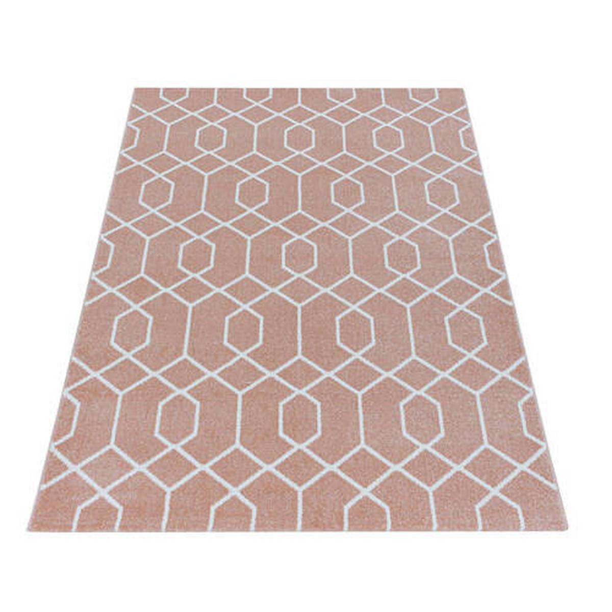 Webteppich Efor Rosa ca. 200x290cm - Rosa, Basics, Textil (200/290cm)