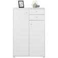 Highboard in Weiß - Alufarben/Weiß, MODERN, Holzwerkstoff/Kunststoff (72/111/34cm) Highboard in Weiß - Alufarben/Weiß, MODERN, Holzwerkstoff/Kunststoff (72/111/34cm)