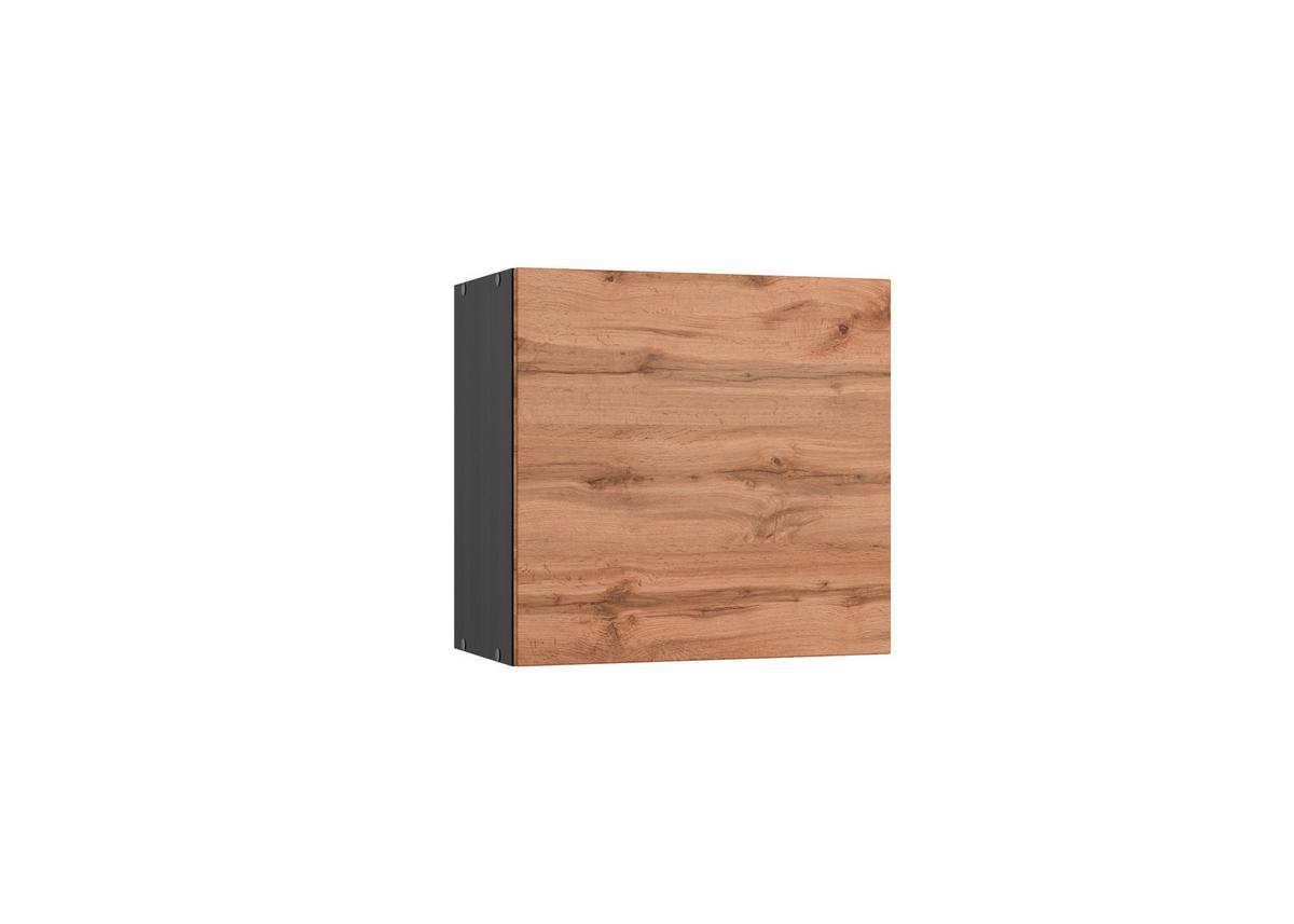 Küchenoberschrank Turin ca. 60x57 cm Graphit/Eiche - Eiche Wotan/Graphitfarben, Design (60/57/34cm) - Held