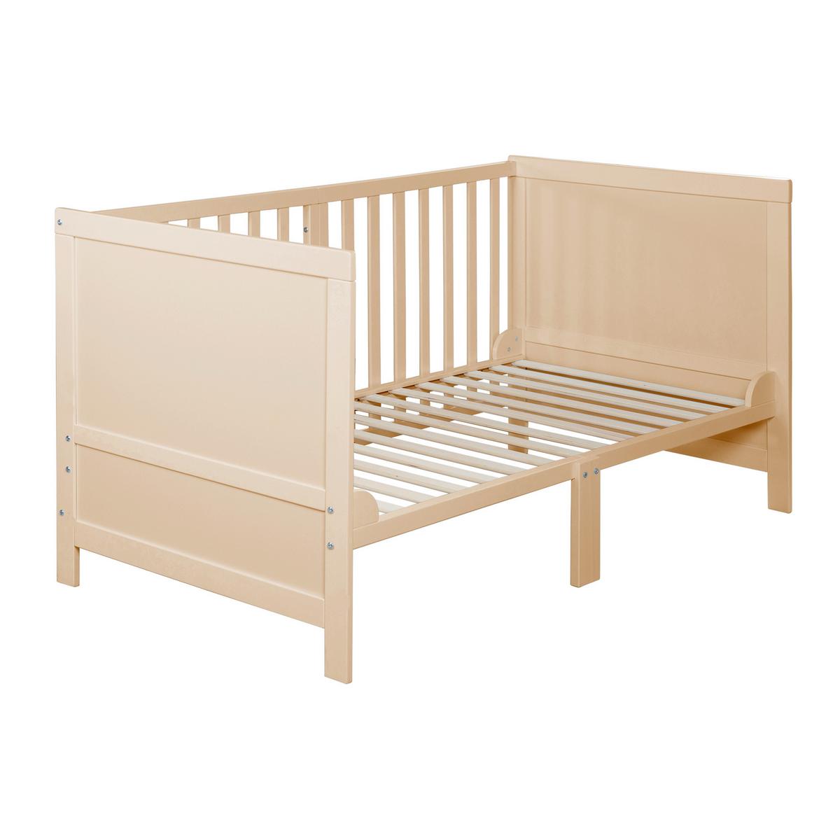 Rácsos Kiságy, Átalakítható Easy Sleep - világosbarna, Basics, faalapú anyag (78/78/142cm) - Roba
