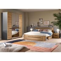 Schlafzimmer CANU 4-teilig Grau, Eiche Artisan - Eiche Artisan/Grau, MODERN, Holzwerkstoff - MID.YOU