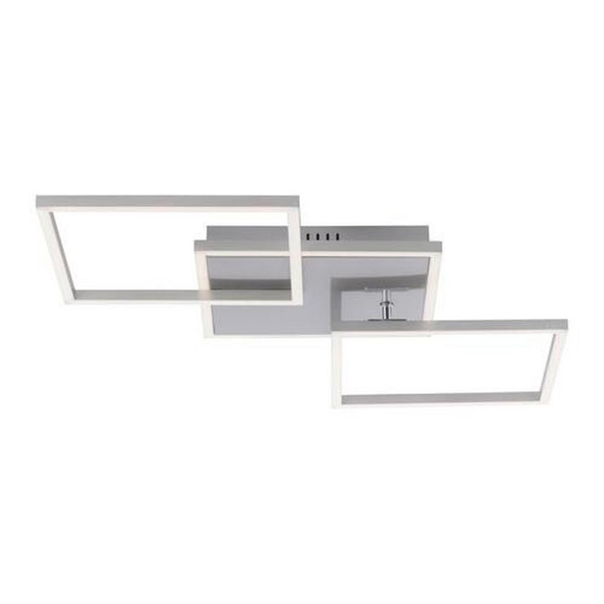LED-Deckenleuchte Iven max. 21 Watt - Silberfarben, Kunststoff/Metall (75/53/7,3cm)