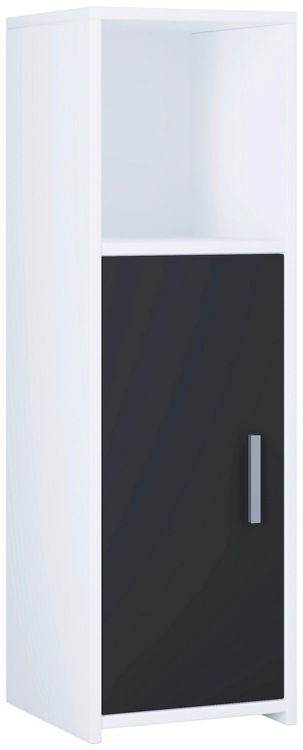 Kopalnica Zalo, Bela, Črna - črna/bela, Moderno, leseni material (120cm) - MID.YOU