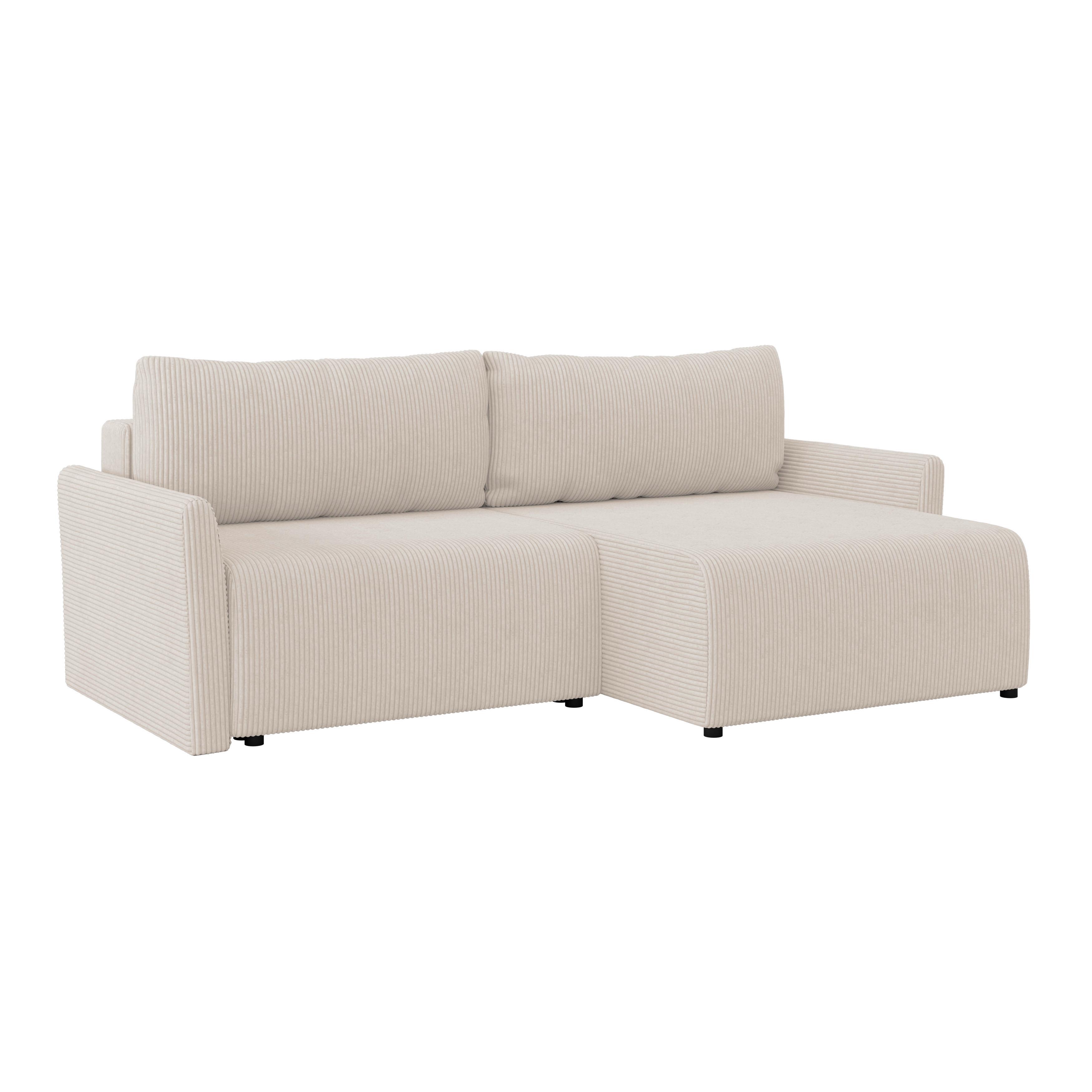 Kutna Garnitura Sonos - crna/ecru, Moderno, tekstil (228/146cm)