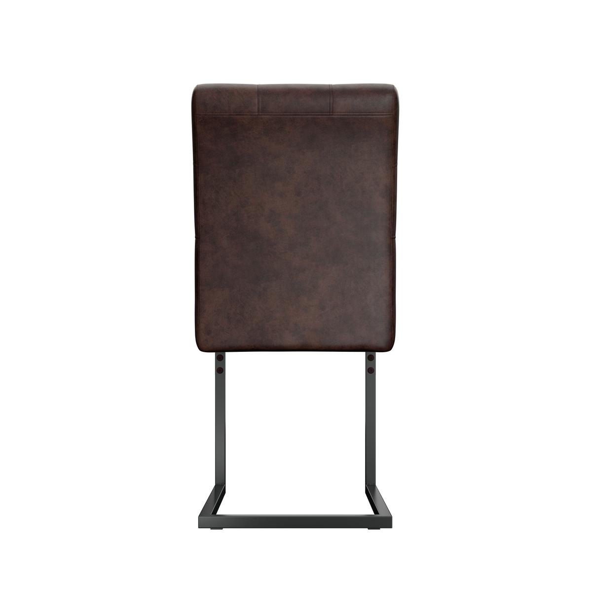 Nihajni Stol Donna, Vintage Rjava - rjava/antracit, Moderno, kovina/tekstil (42/91/62cm)