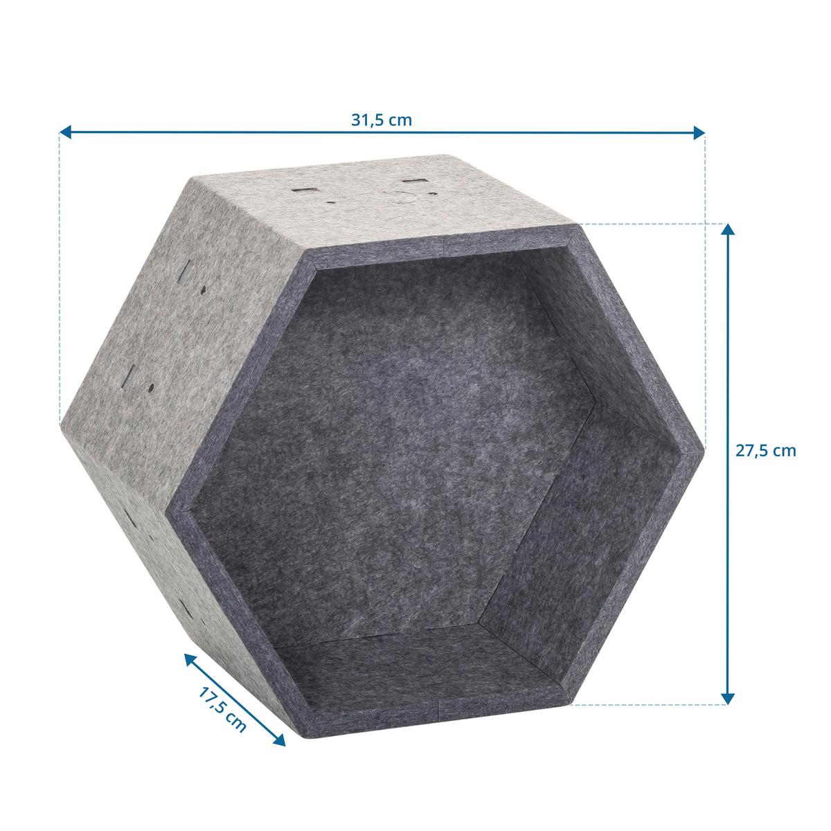 Pregradna Stena Flexmiut Store S, Siva - siva, Moderno, tekstil (31,5/27,5/17,5cm) - MID.YOU