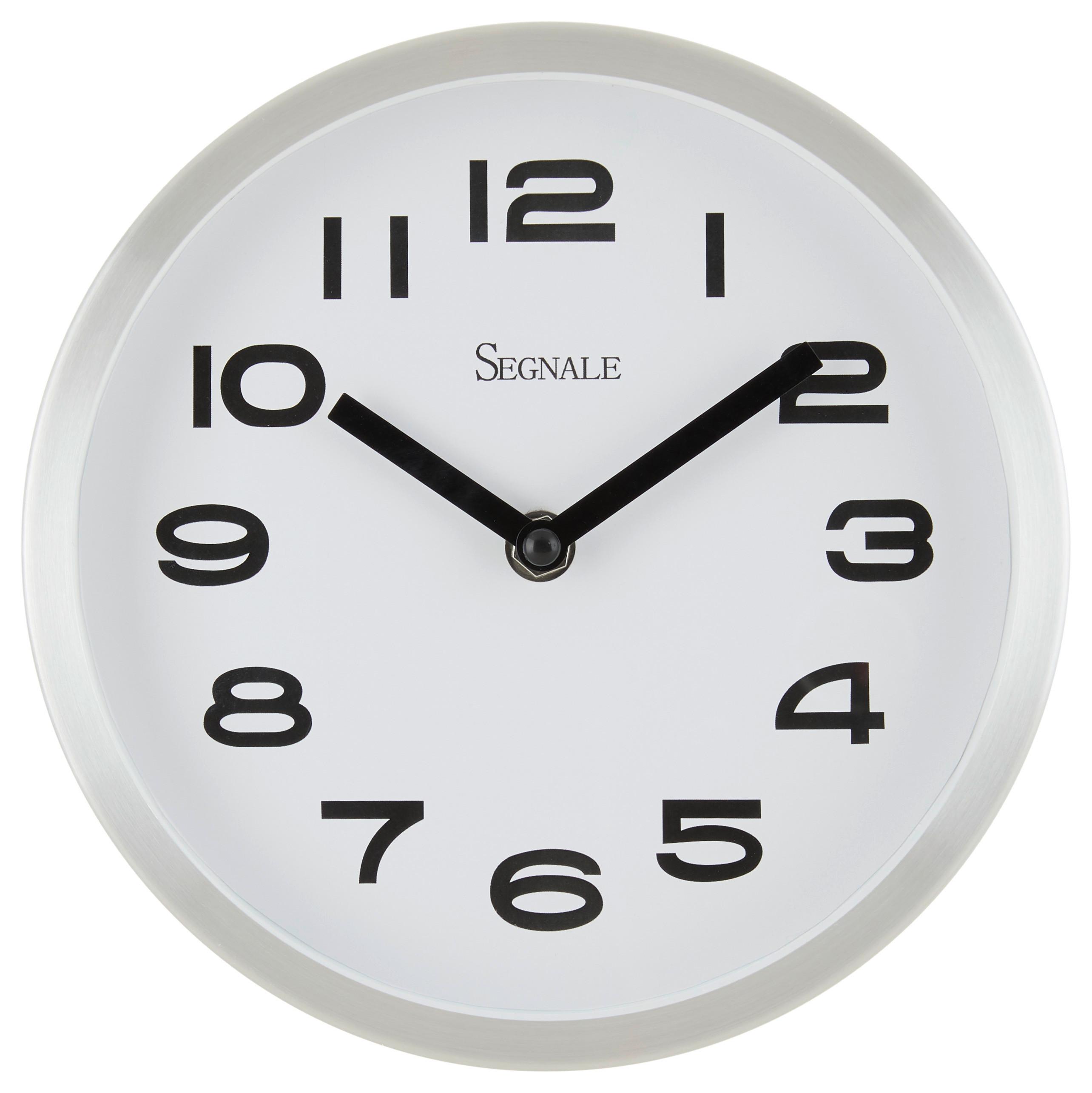 Wanduhr Lena Ø ca. 20cm - weiss, Glas/Papier (20cm) - Modern Living