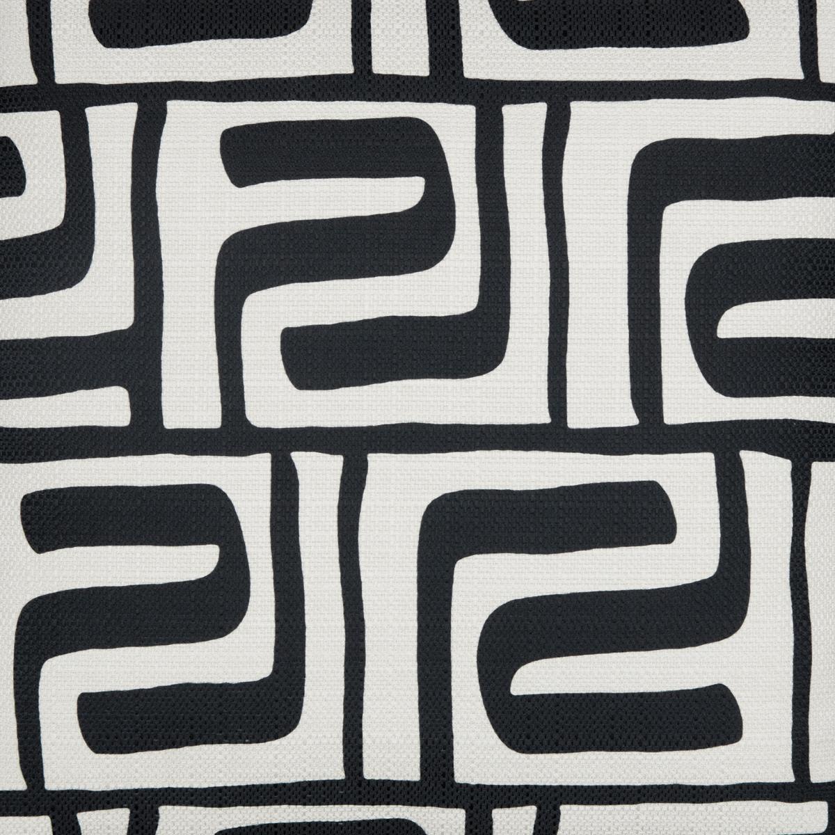 Zierkissen Blixa Schwarz/Weiß ca. 50x50cm - Schwarz/Weiß, MODERN, Textil (50/50/50cm) - Mömax
