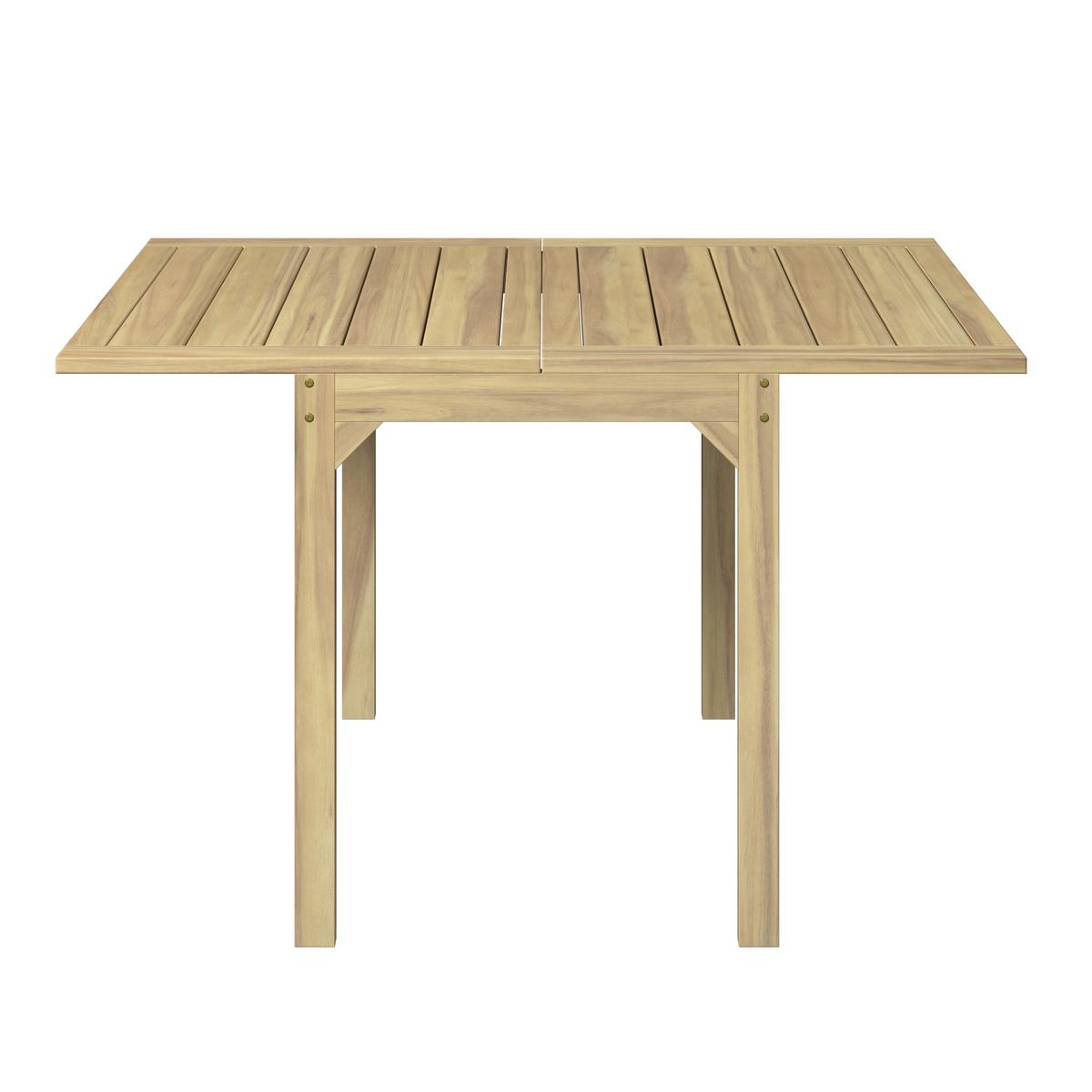 Balkonset Sana Akaziefarben 3-teilig - Akaziefarben, Natur, Holz (60-120/60/73,3cm) - Mömax