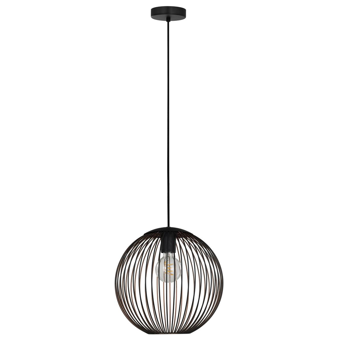 LAMPA WISZĄCA 901868_ALMANZORA - kolor brązu/czarny, Trend, metal (32.0/110.0cm) - Eglo