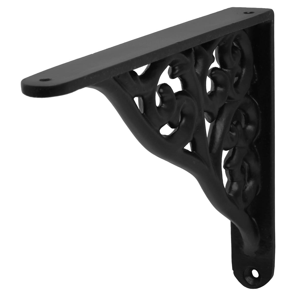 Wandhalter Classic Schwarz - Schwarz, KONVENTIONELL, Metall (19/15cm) - Mömax
