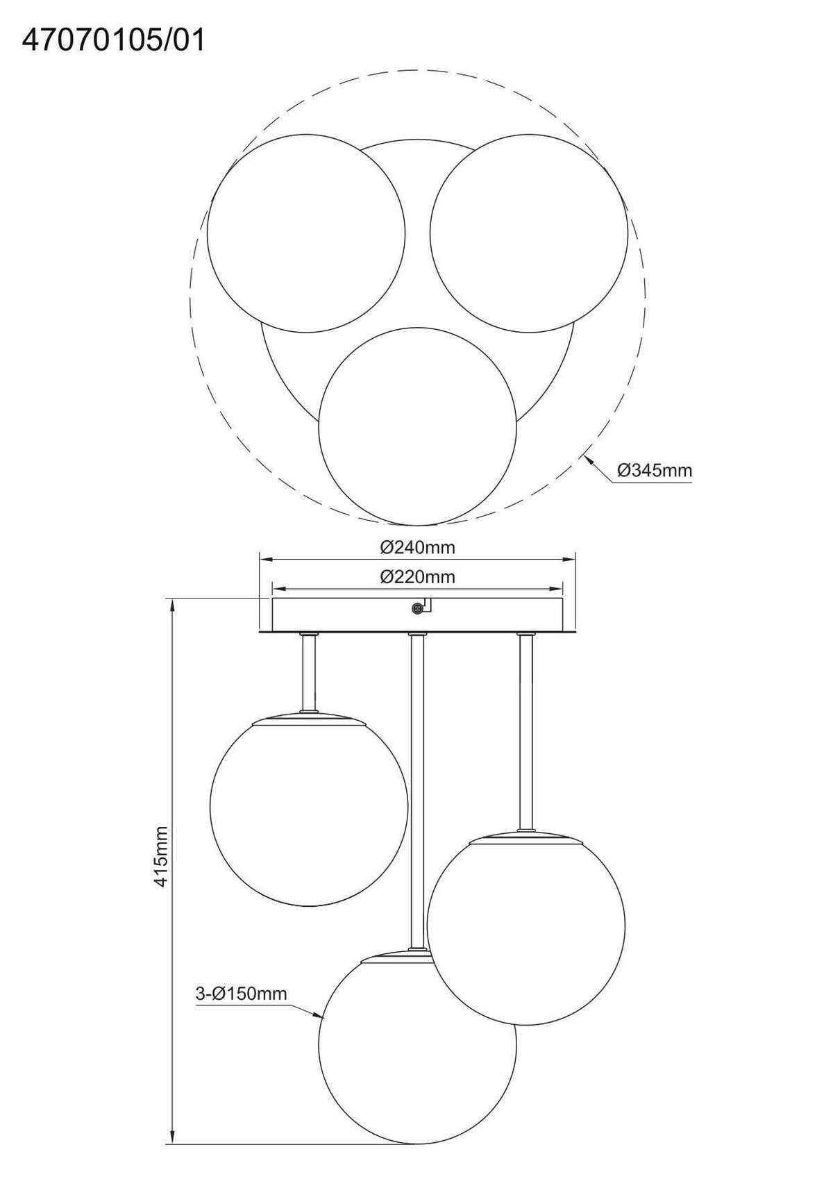 LAMPA WISZĄCA MEIKE - czarny, Trend, metal/szkło (34,5/41,5cm) - Novel
