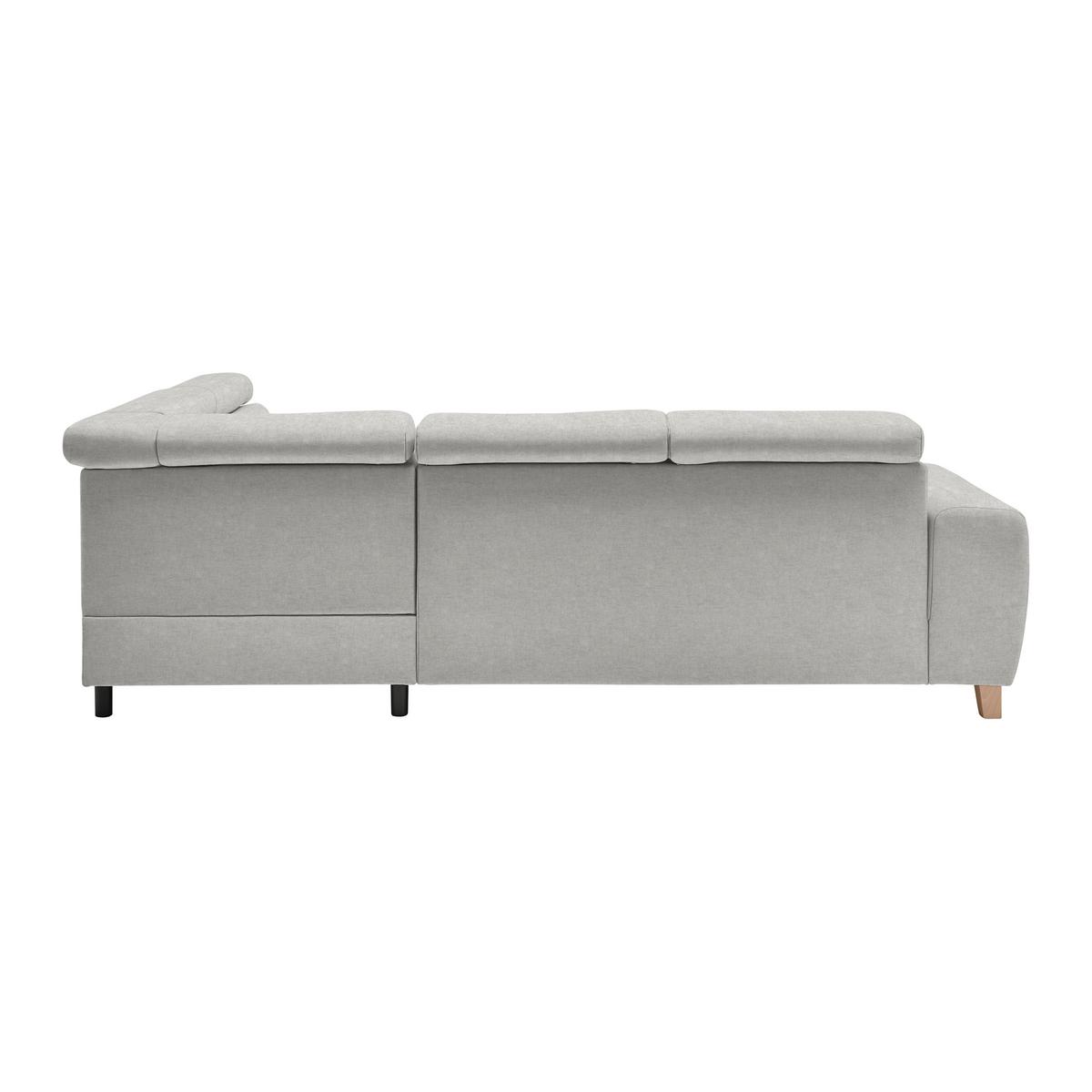 Ecksofa Lugo Hellgrau - Hellgrau, MODERN, Holz/Kunststoff (266/98/205cm) - Mömax