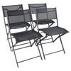 Set Vrtnih Stolov Sumila, Črna, 4-Delni - črna, Moderno, kovina/tekstil (45/79/46cm) - Ambia Garden