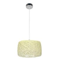 Viseća Svjetiljka Panda - krem, Natur, tekstil (35/35/110cm)