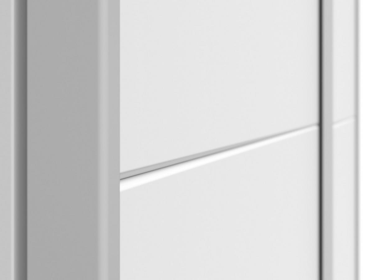 Ormar S Kliznim Vratima Ordena - bijela/srebrne boje, Moderno, drvni materijal/metal (170/190/59cm) - Modern Living