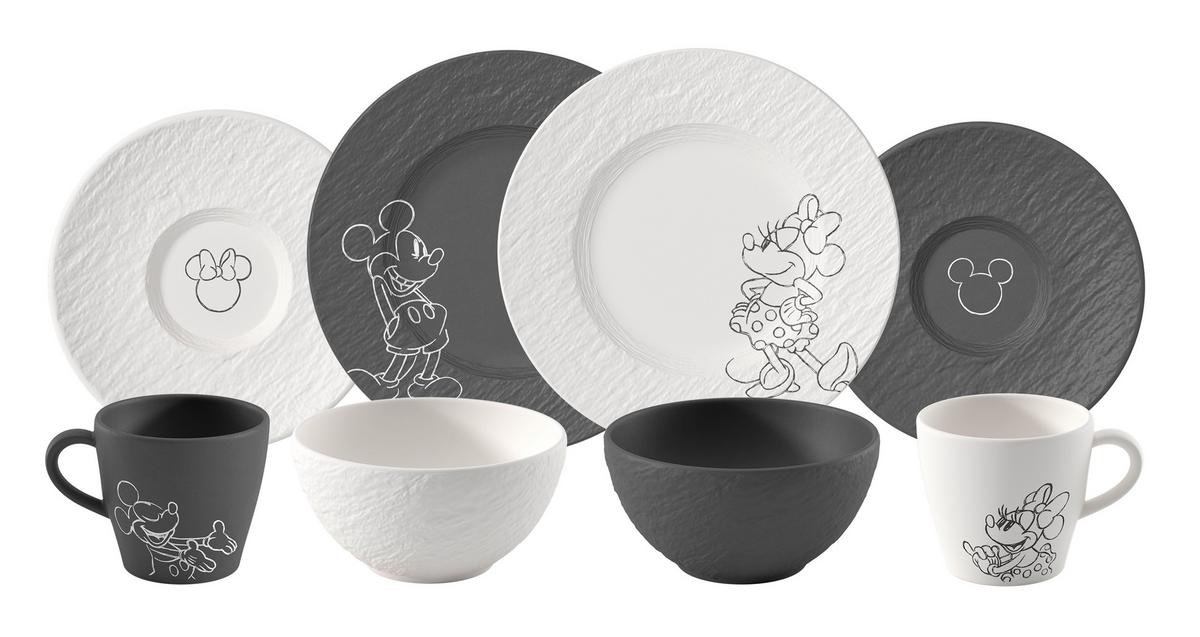 SERWIS ŚNIADANIOWY MANUFACTURE ROCK VILLEROY&BOCH - czarny/biały, Basics, ceramika - Villeroy & Boch